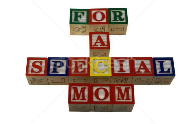 For a special mothers day in alpabet blocks Stock photo © bobkeenan