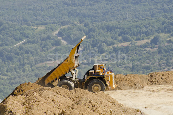 ストックフォト: トラック · 建設 · 岩 · 産業 · マシン · 輸送