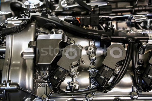 Carro motor metal indústria acelerar industrial Foto stock © boggy