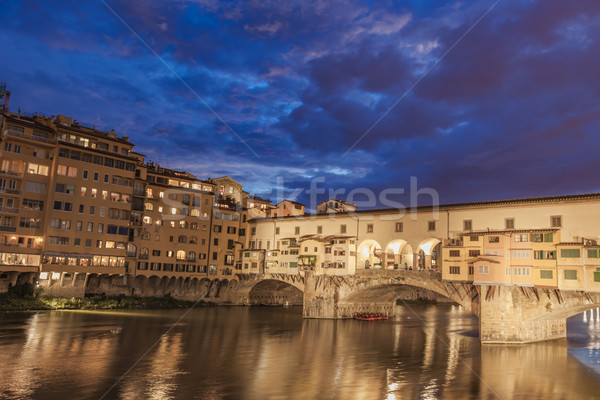 Bridge Ponte Vecchio by night Stock photo © boggy
