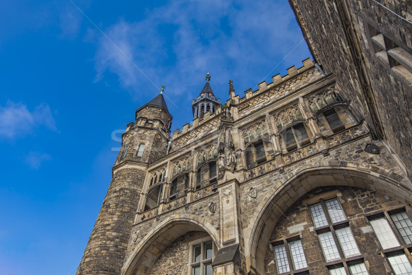 Aachen town hall in Germany Stock photo © boggy