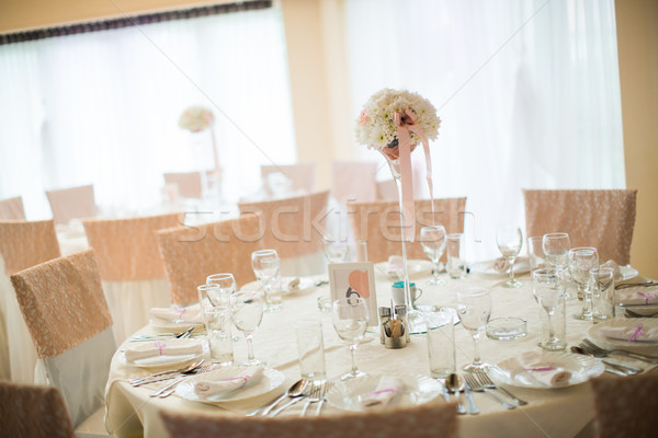 Wedding table decorations Stock photo © boggy