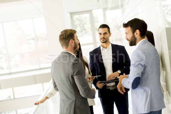 Business partners analyze the business results Stock photo © boggy