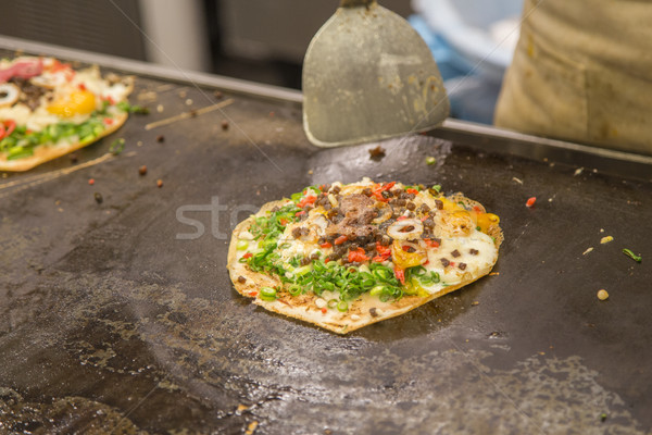Giappone japanese tradizionale alimentare pizza piatto Foto d'archivio © boggy