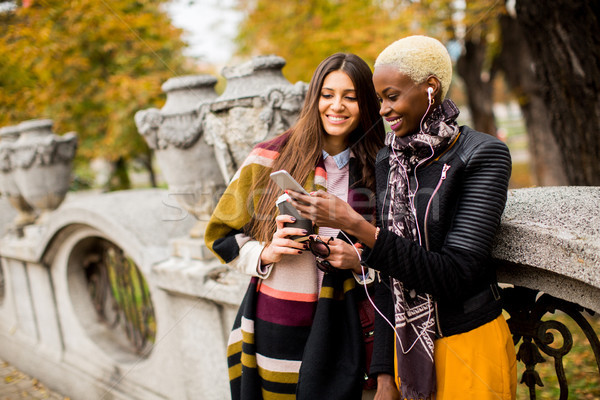 Multiracial friendship Stock photo © boggy