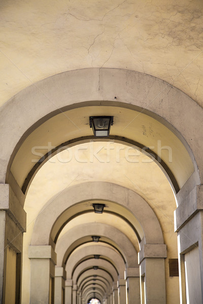 View at old colonnade Stock photo © boggy