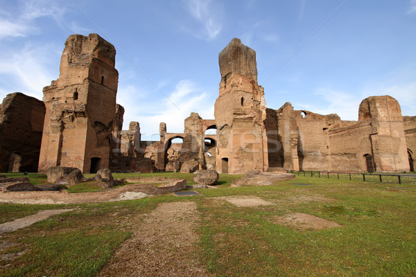 Terme di Caracalla (Baths of Carcalla) in Rome, Italy Stock photo © boggy