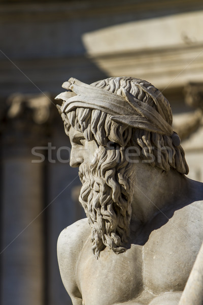 Detail of Fontana dei Quattro Fiumi on Piazza Navona in Rome Stock photo © boggy