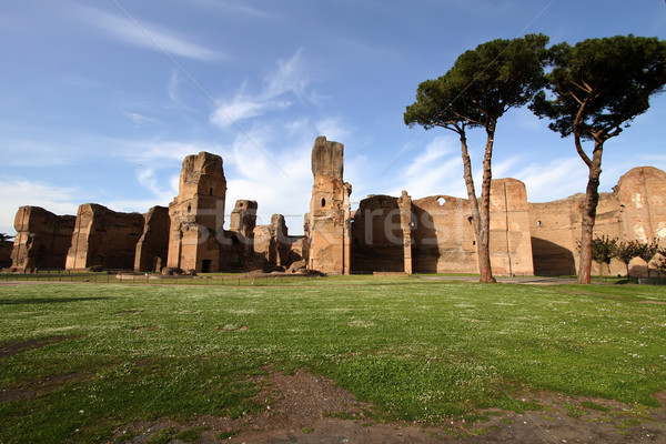 Terme di Caracalla (Baths of Carcalla) in Rome, Italy Stock photo © boggy