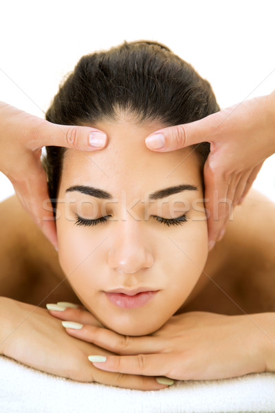 Facial massage Stock photo © boggy