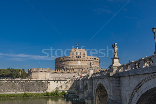 Sant Angelo Bridge in Rome Stock photo © boggy