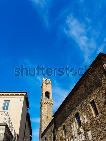 Olaszország kilátás öreg templomtorony nyár építészet Stock fotó © boggy