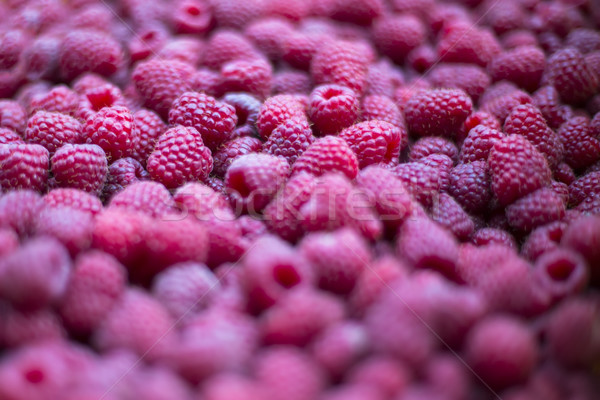 Fresh raspberries on the market Stock photo © boggy