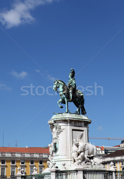 Statue of King Jose I on Commerce Square, Lisbon Stock photo © boggy