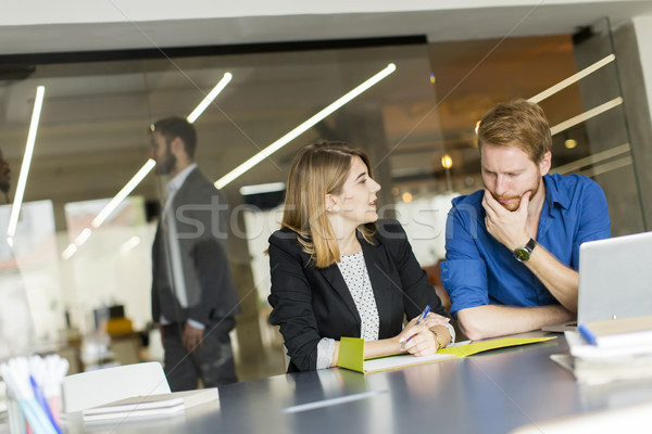 Business people working in office and collaborating Stock photo © boggy
