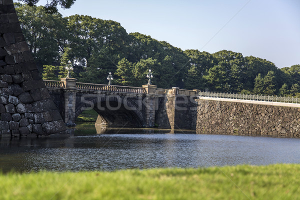 Seimon Ishibashi bridge at Imperial Palace in Tokyo Stock photo © boggy