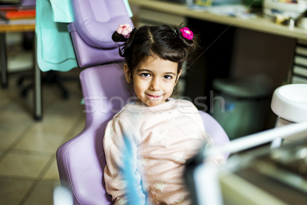 Little girl at dentist office Stock photo © boggy