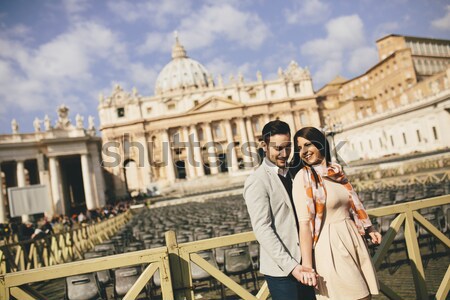 Iubitor cuplu vatican Italia dragoste oraş Imagine de stoc © boggy