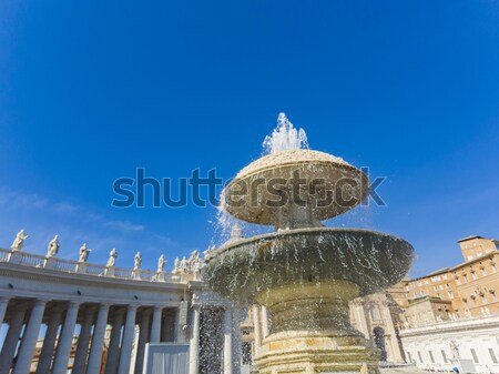 Fountain of St. Peter's Square in Vatican Stock photo © boggy