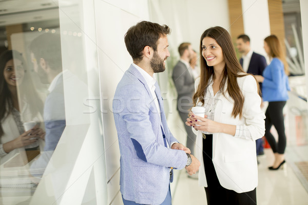 Business partners talking Stock photo © boggy