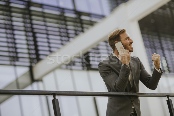 Modern businessman Stock photo © boggy