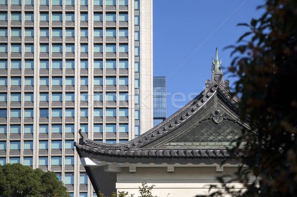 Wache Turm Tokyo Palast Japan Gebäude Stock foto © boggy
