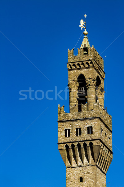 Tower of Palazzo Vecchio in Florence Stock photo © boggy