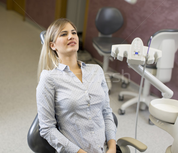 Woman at the dentist Stock photo © boggy