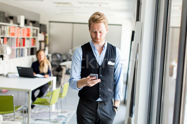 Man in office Stock photo © boggy