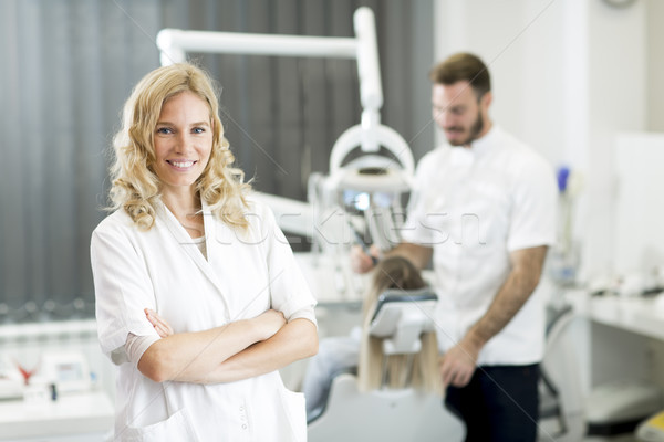 At dentist office Stock photo © boggy