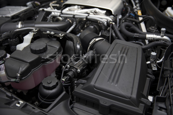 Szczegół samochodu silnika potężny technologii Zdjęcia stock © boggy