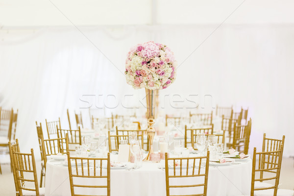 Wedding table decoration Stock photo © boggy