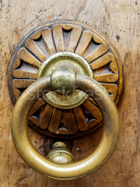 Stock photo: Close up view at the door knob