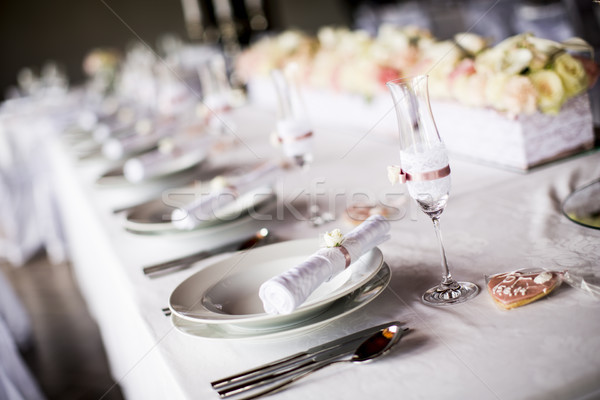 Wedding table decoration Stock photo © boggy