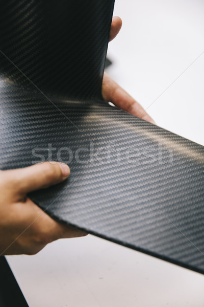 Stock photo: Carbon fiber workshop