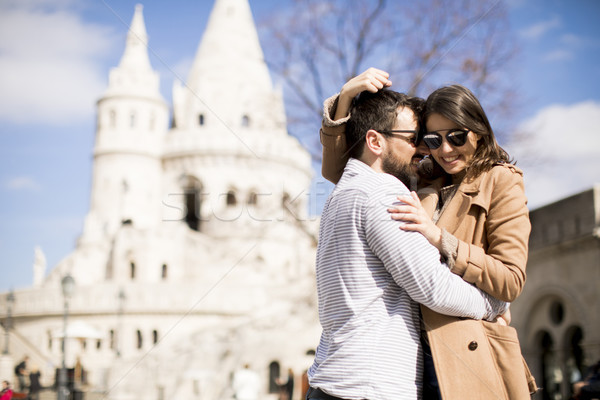 Affectueux couple historique Budapest Hongrie femme [[stock_photo]] © boggy