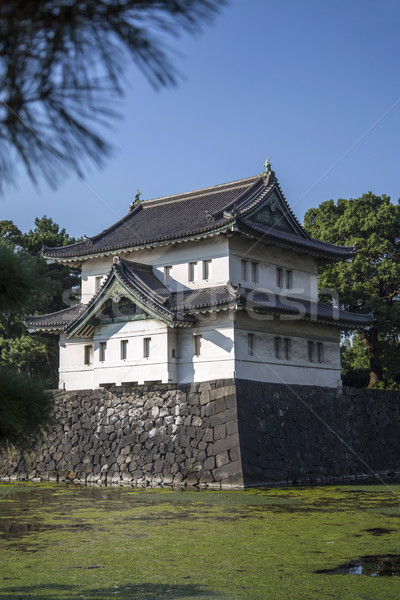 Guard tower at Tokyo Imperial Palace in Tokyo Stock photo © boggy