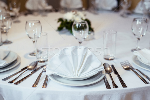 Table wedding decoration Stock photo © boggy