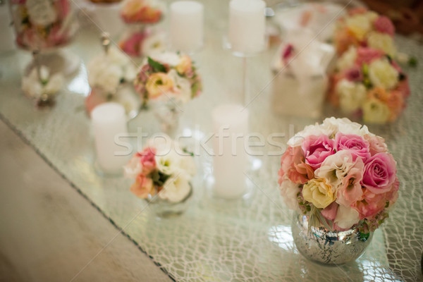 Wedding table decoration Stock photo © boggy