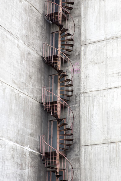 Urbaine concrètes bâtiment détail feu [[stock_photo]] © boggy