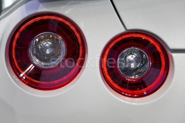 Rückseite Bremse Lichter Auto Ansicht Stock foto © boggy