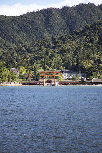 Insel Schrein Japan rot Gottesdienst japanisch Stock foto © boggy