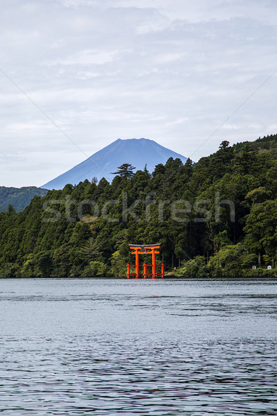 Schrein See Wasser asia Geschichte Religion Stock foto © boggy