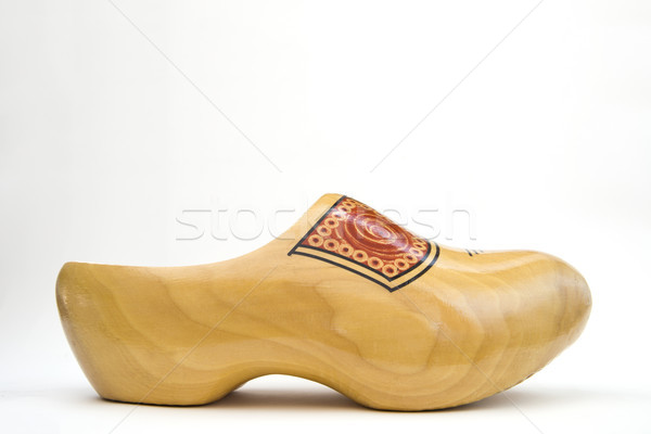 Dutch wooden clog isolated on the white background Stock photo © boggy