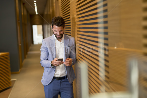 Modernes affaires élégant costume téléphone [[stock_photo]] © boggy