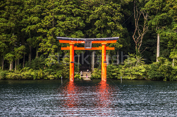 Hakone, lake Ashi Stock photo © boggy