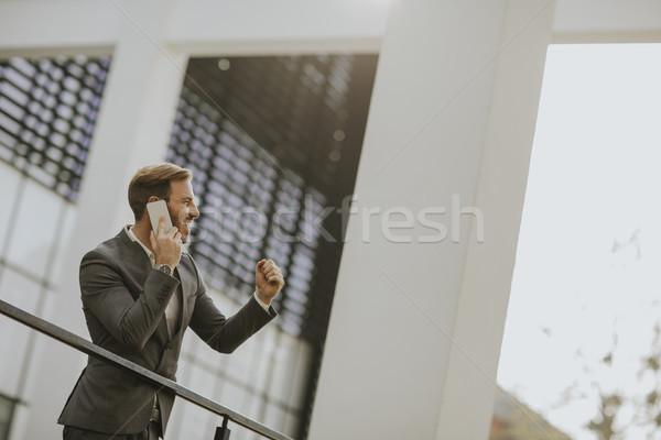 Modern businessman Stock photo © boggy