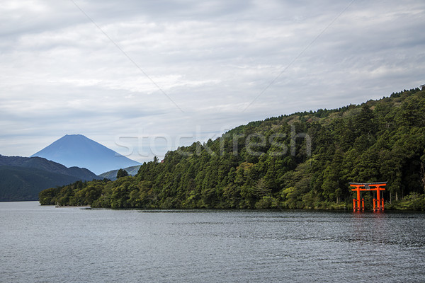 Hakone, lake Ashi Stock photo © boggy