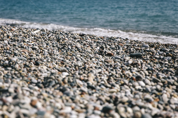 Cobble stone beach Stock photo © boggy
