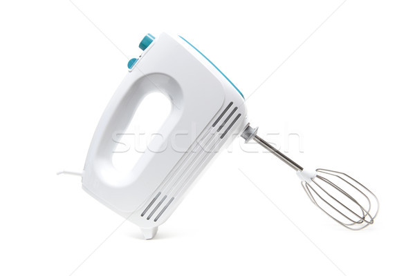 Eléctrica alimentos mezclador blanco vista metal Foto stock © boggy